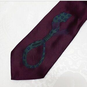 𝅺VINTAGE Moschino dark humor noose neck tie
